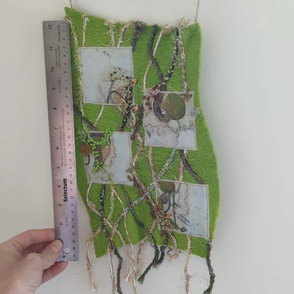 Fiber Art Wall Hanging - Picture 6 of 7